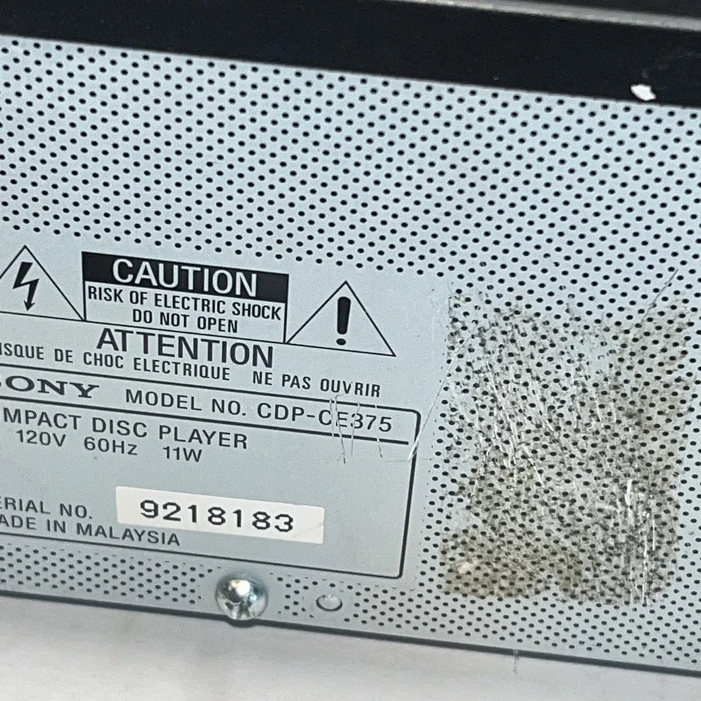 Sony cdp ce375
